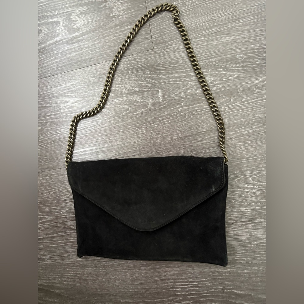 J. Crew Elegant Black Suede Women's Bag